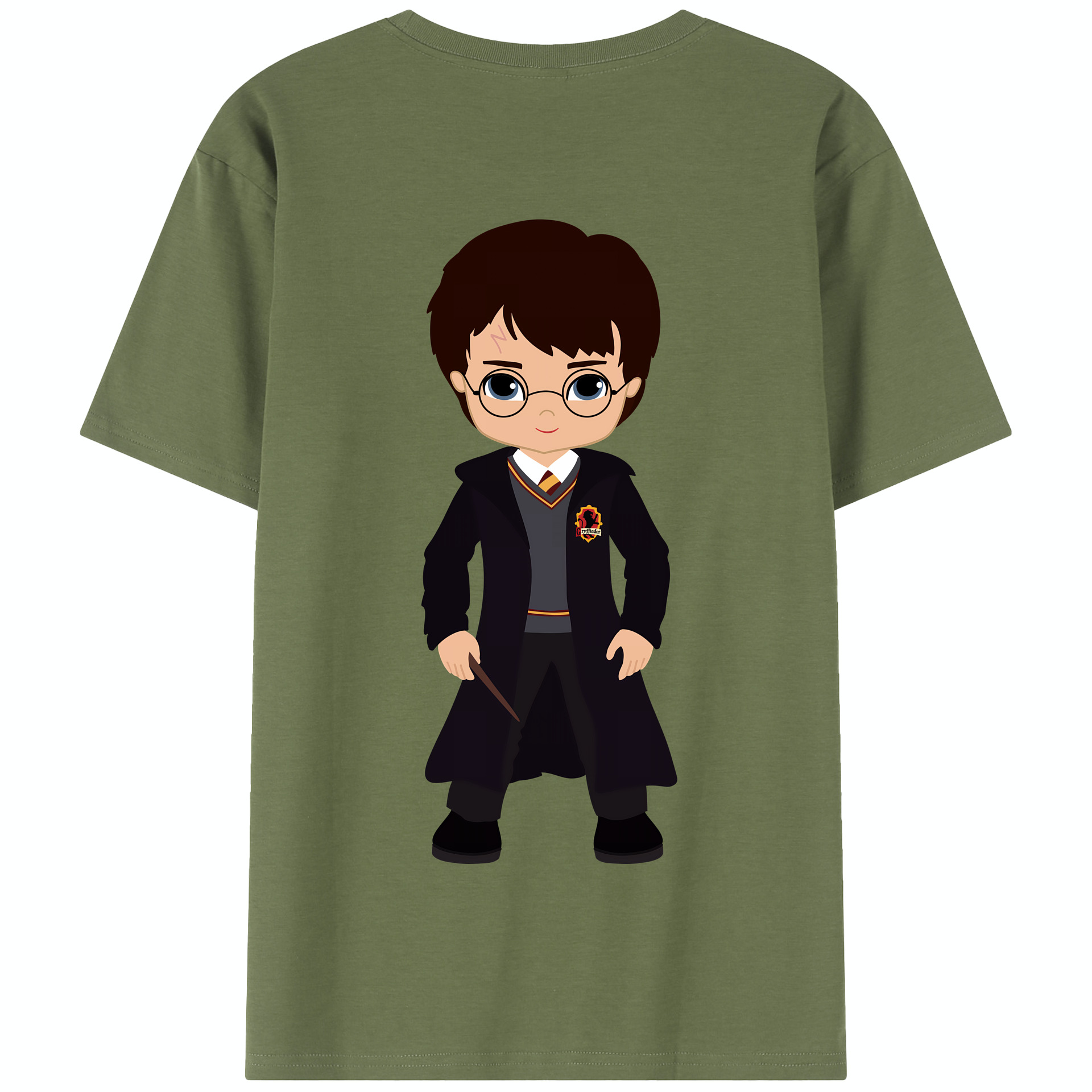 （画像用） Harry Potter ハリー・ポッターシリーズ 綿100％半袖Tシャツ（背面プリント）